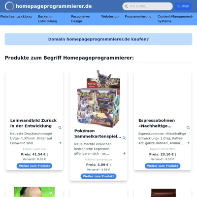 Screenshot homepageprogrammierer.de