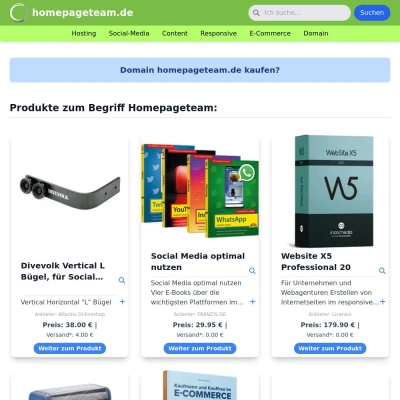 Screenshot homepageteam.de