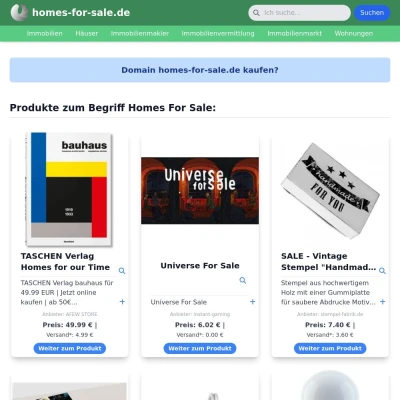 Screenshot homes-for-sale.de