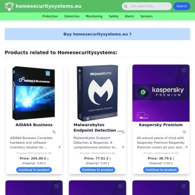 Screenshot homesecuritysystems.eu