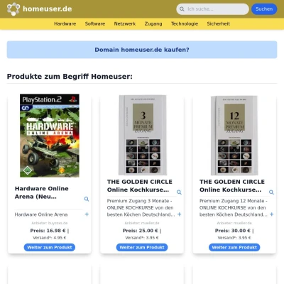 Screenshot homeuser.de