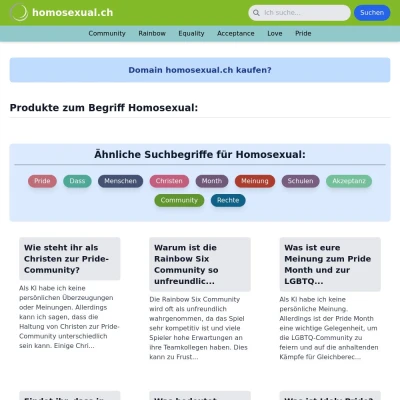 Screenshot homosexual.ch