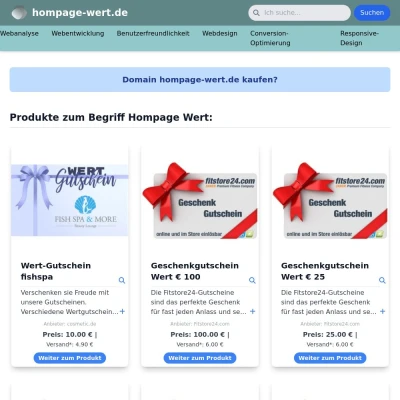 Screenshot hompage-wert.de