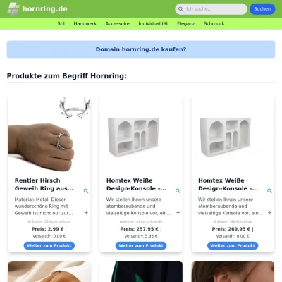 Screenshot hornring.de