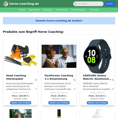 Screenshot horse-coaching.de