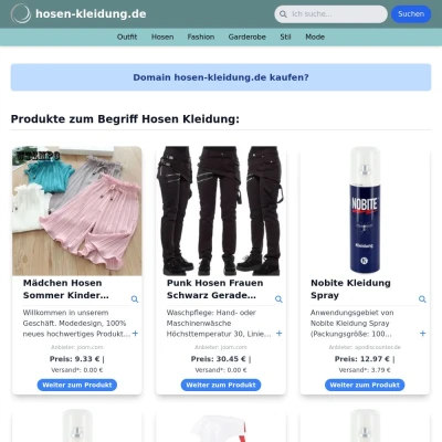 Screenshot hosen-kleidung.de