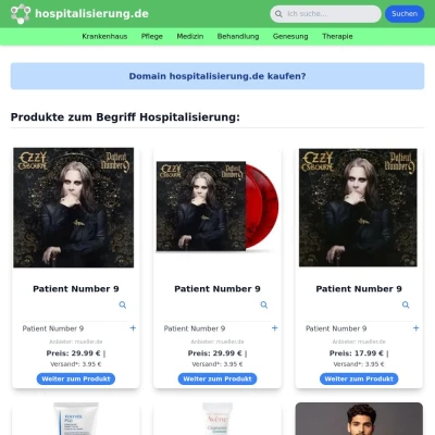 Screenshot hospitalisierung.de