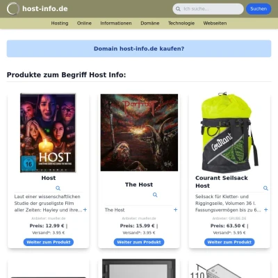Screenshot host-info.de