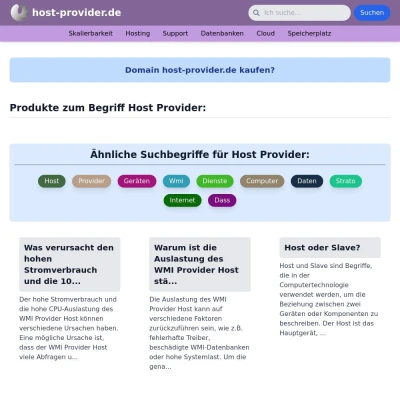 Screenshot host-provider.de