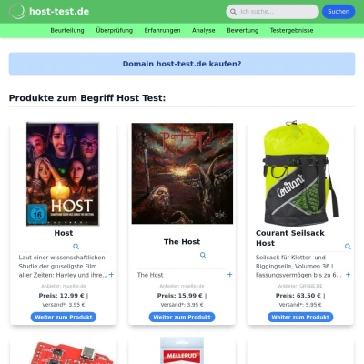 Screenshot host-test.de