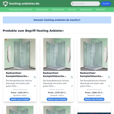 Screenshot hosting-anbieter.de