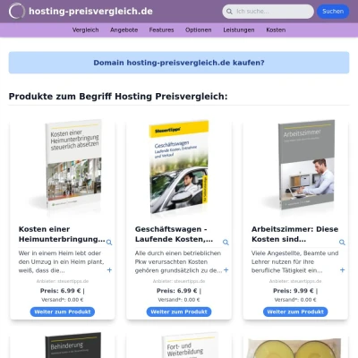 Screenshot hosting-preisvergleich.de