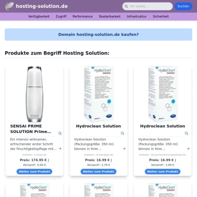 Screenshot hosting-solution.de