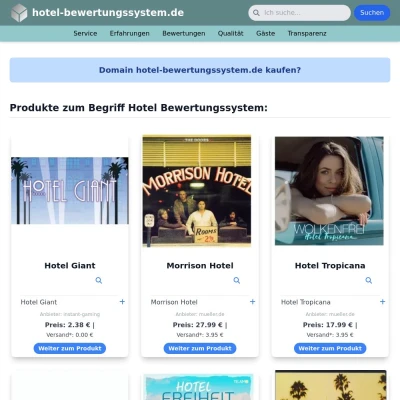 Screenshot hotel-bewertungssystem.de
