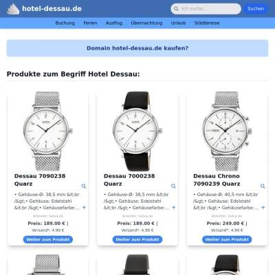 Screenshot hotel-dessau.de