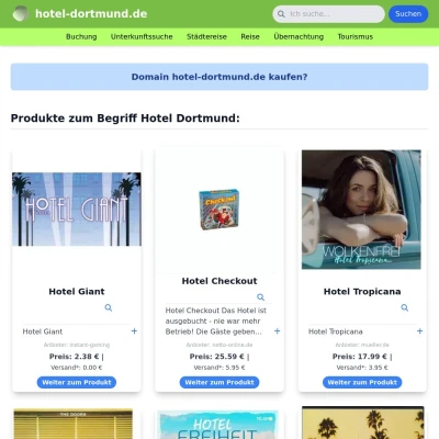 Screenshot hotel-dortmund.de