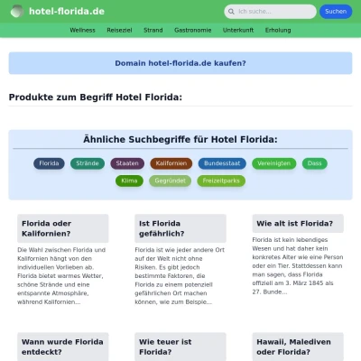 Screenshot hotel-florida.de