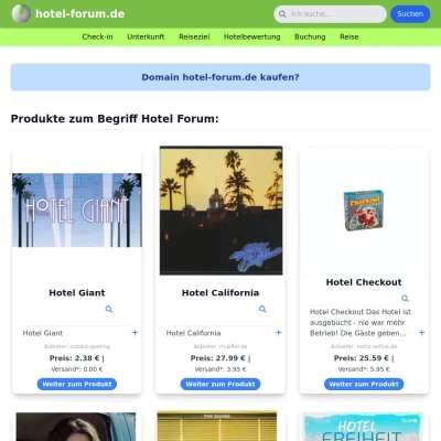 Screenshot hotel-forum.de