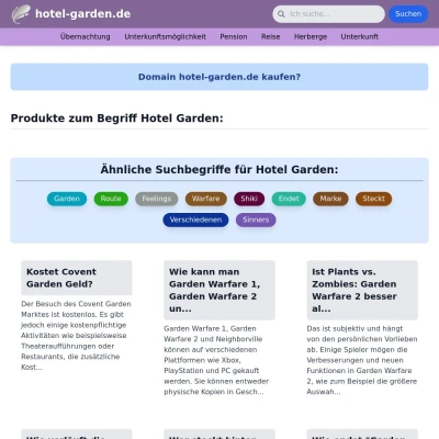 Screenshot hotel-garden.de