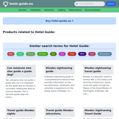 Screenshot hotel-guide.eu