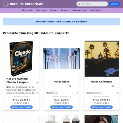 Screenshot hotel-im-kurpark.de