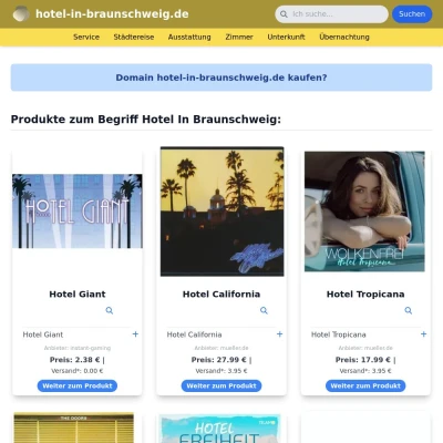 Screenshot hotel-in-braunschweig.de