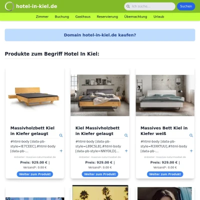 Screenshot hotel-in-kiel.de