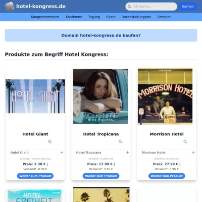 Screenshot hotel-kongress.de