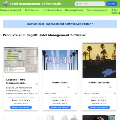 Screenshot hotel-management-software.de