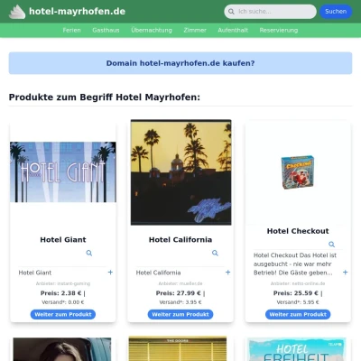 Screenshot hotel-mayrhofen.de