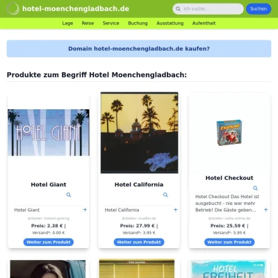 Screenshot hotel-moenchengladbach.de