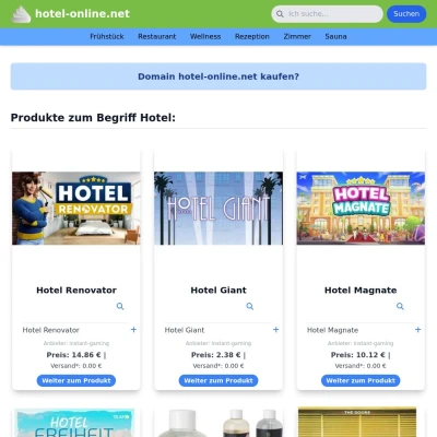 Screenshot hotel-online.net