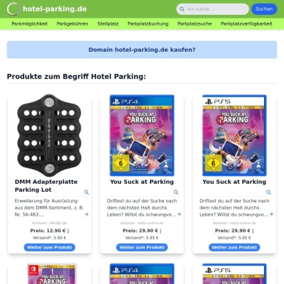 Screenshot hotel-parking.de