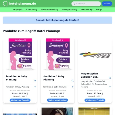 Screenshot hotel-planung.de