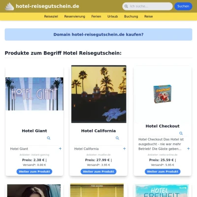 Screenshot hotel-reisegutschein.de