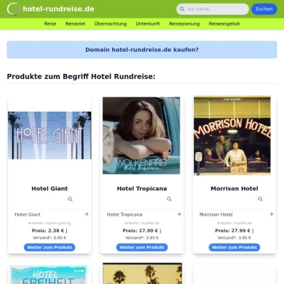Screenshot hotel-rundreise.de