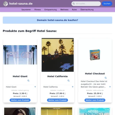 Screenshot hotel-sauna.de