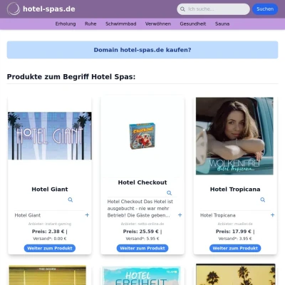 Screenshot hotel-spas.de