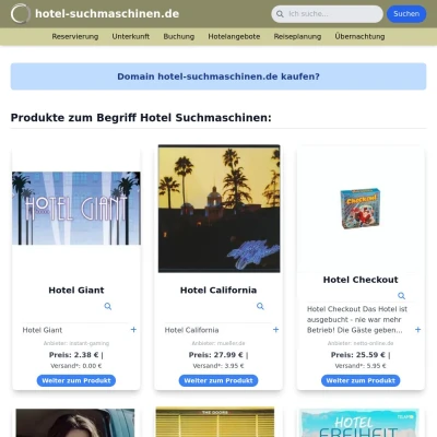 Screenshot hotel-suchmaschinen.de