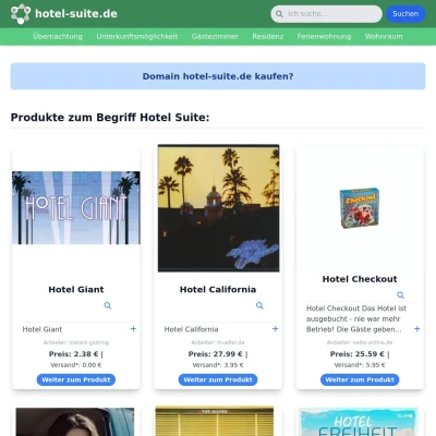 Screenshot hotel-suite.de