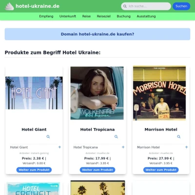 Screenshot hotel-ukraine.de