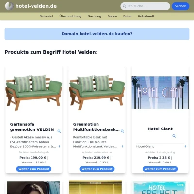 Screenshot hotel-velden.de