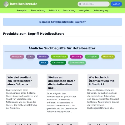 Screenshot hotelbesitzer.de