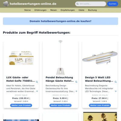 Screenshot hotelbewertungen-online.de