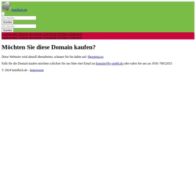 Screenshot hotelbick.de