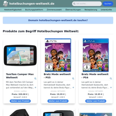 Screenshot hotelbuchungen-weltweit.de