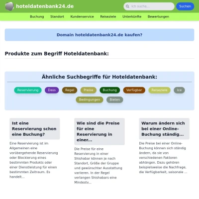 Screenshot hoteldatenbank24.de