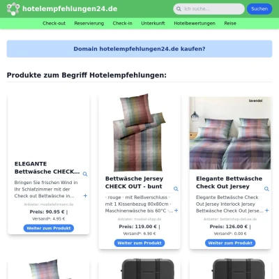 Screenshot hotelempfehlungen24.de