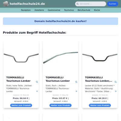 Screenshot hotelfachschule24.de