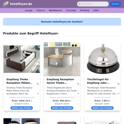 Screenshot hotelfoyer.de